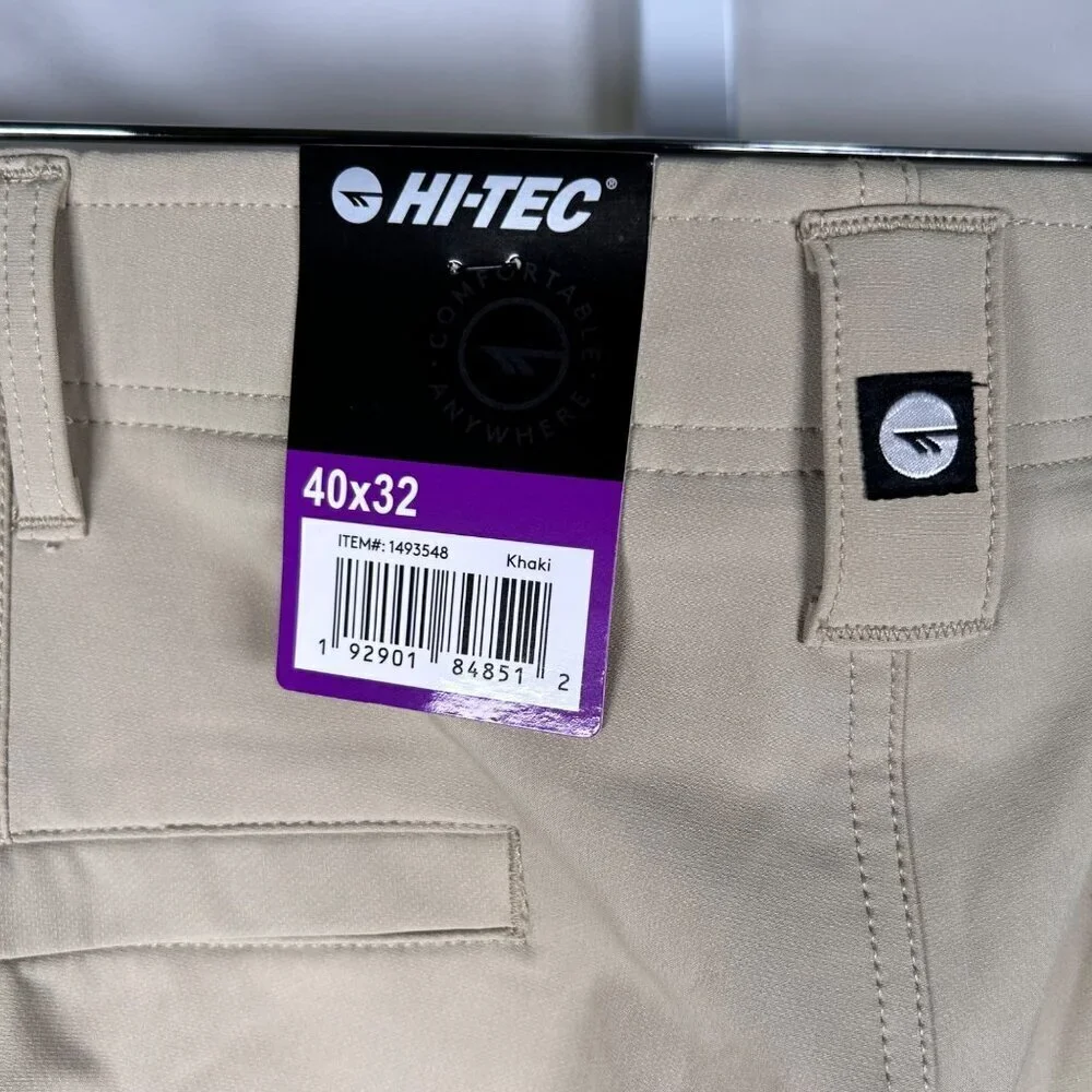 HI-TEC Cross Functional Performance Pant Size 40x32 Dry Flex Khaki